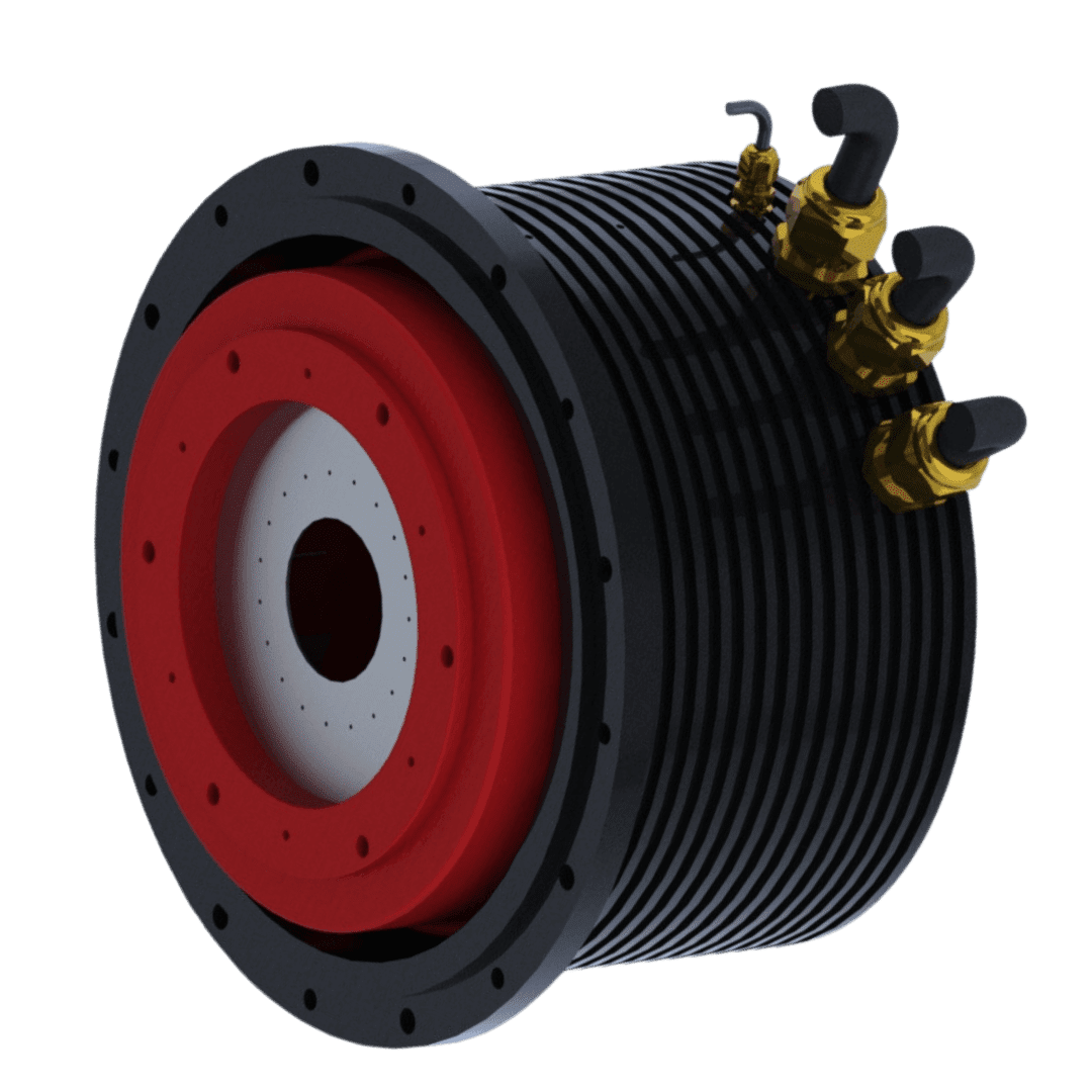 240 V engine‑mounted DC generator head (8–35 kW) for medium power.