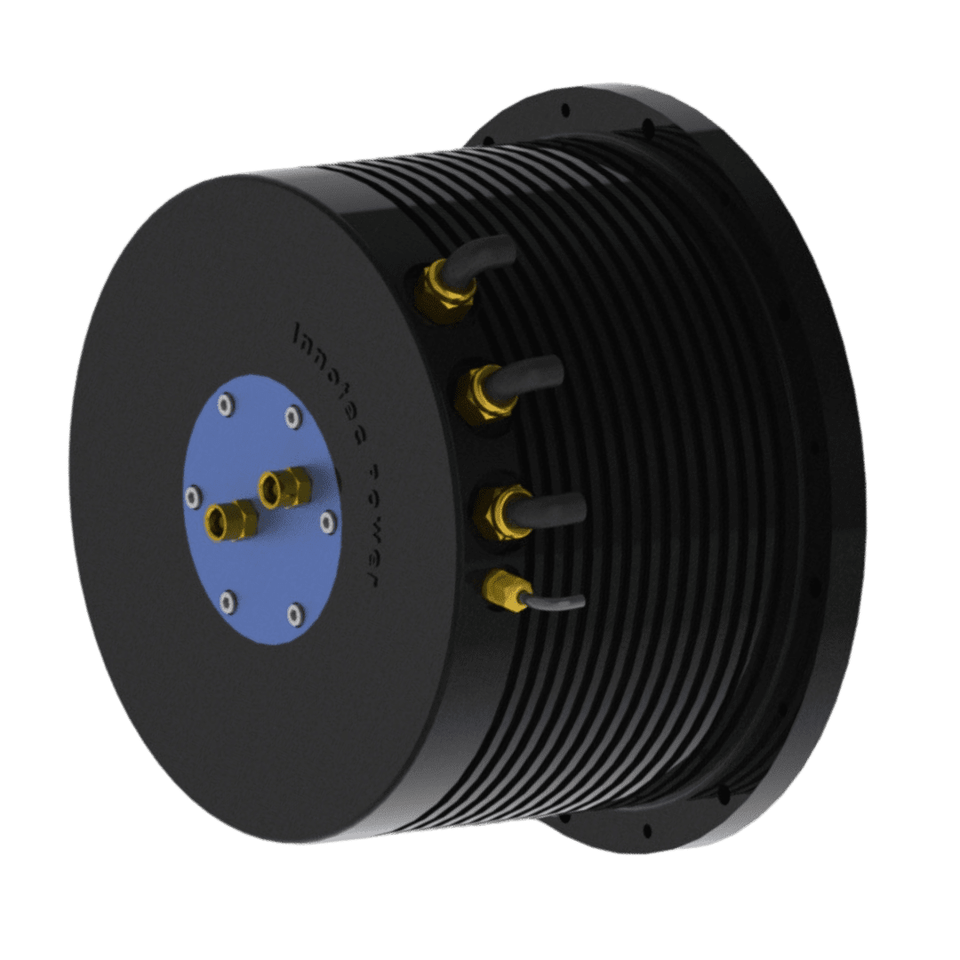 48 V engine‑mounted DC generator head (3–18 kW) for custom builds.