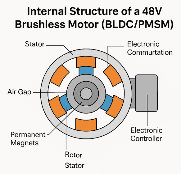 internal diagram for 48V dc motors