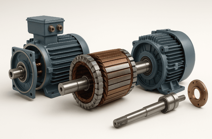 exploded view of VFD motor, VFD electric motor