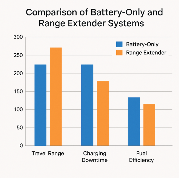 difference between battery only and range extenders