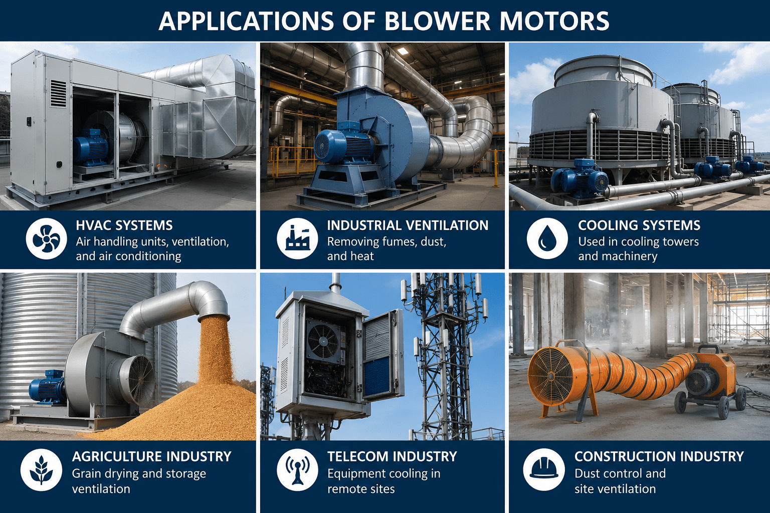 Blower Motors for HVAC & Industrial Applications | PMSM